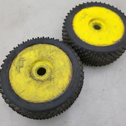 Panther tires on yellow 1/8th buggy wheels , 17mm, x4