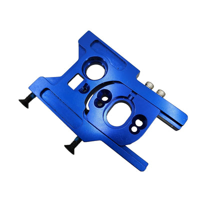 Traxxas XO-1 motor mount with hardware, blue aluminum