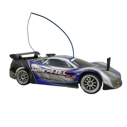 Traxxas vintage nitro 4-Tec, untested, rolls freely, blue