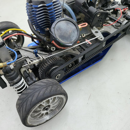 Traxxas vintage nitro 4-Tec, untested, rolls freely, blue