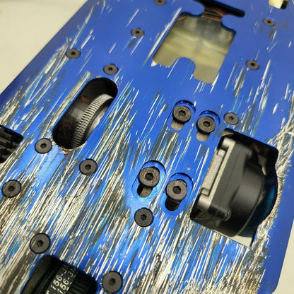 Traxxas vintage nitro 4-Tec, untested, rolls freely, blue