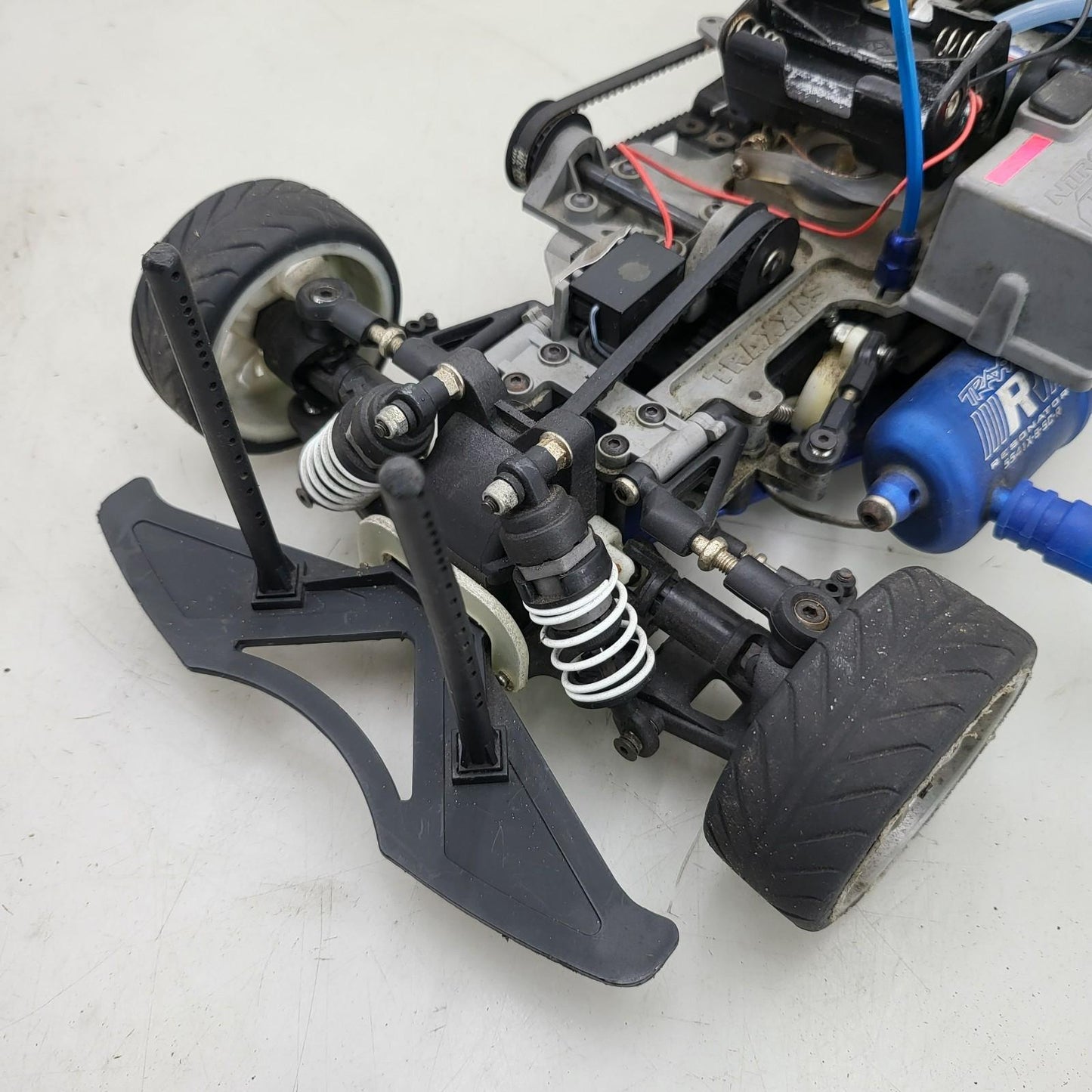 Traxxas vintage nitro 4-Tec, untested, rolls freely, blue