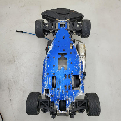 Traxxas vintage nitro 4-Tec, untested, rolls freely, red