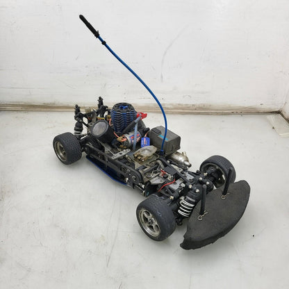 Traxxas vintage nitro 4-Tec, untested, rolls freely, red