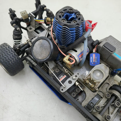 Traxxas vintage nitro 4-Tec, untested, rolls freely, red