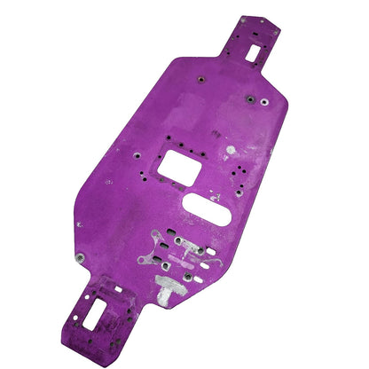HPI RS4 3 nitro purple aluminum chassis plate