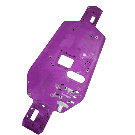 HPI RS4 3 nitro purple aluminum chassis plate