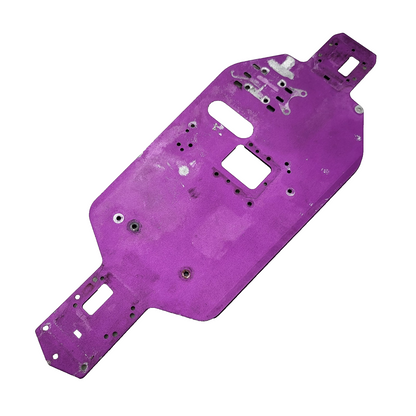 HPI RS4 3 nitro purple aluminum chassis plate