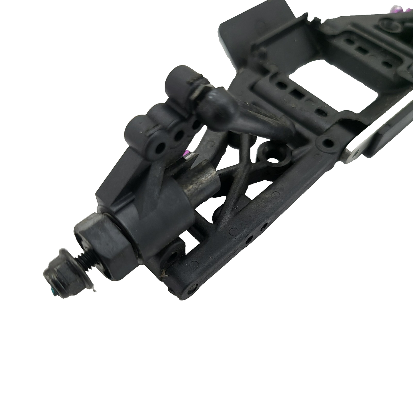 HPI RS4 3 nitro rear a-arms, knuckles, shock mounts, cups, hexes, nuts