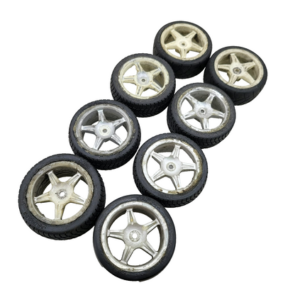 HPI various wheels with 3 different tire compounds, 1/10th scale x8 total read