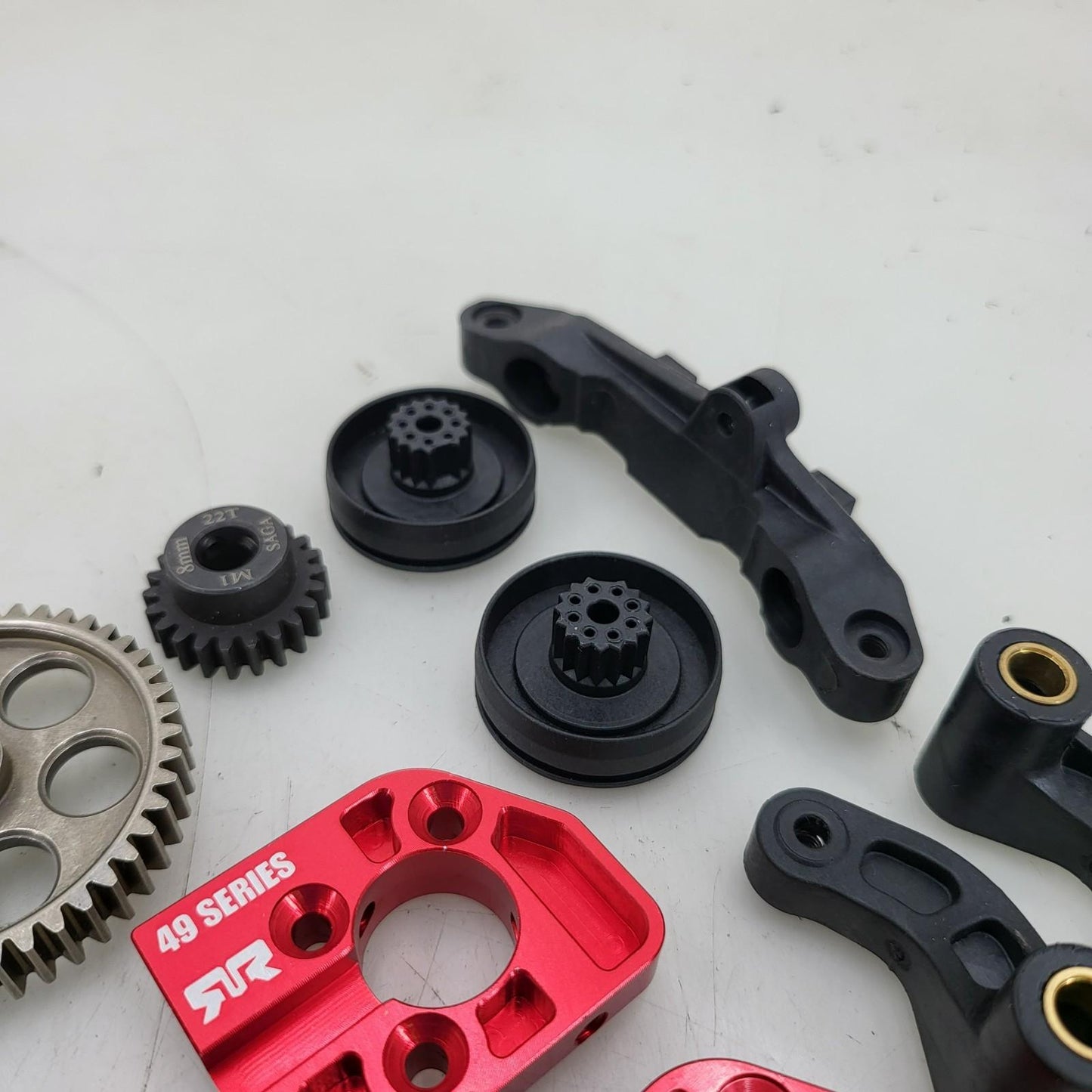ARRMA Kraton 49 series motor plate x2, pinion, trans gears, bearings, etc