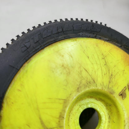 x4 1/8 yellow buggy wheels, team losi and panther, two different treads