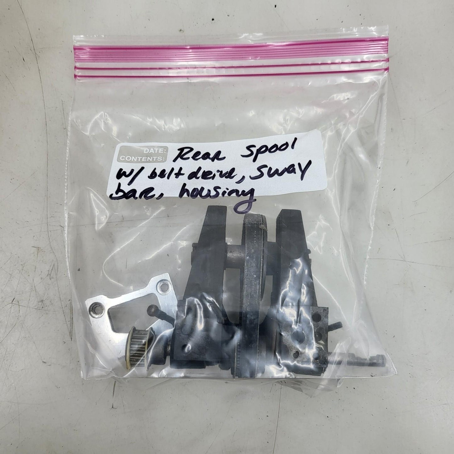 Rear spool, belt, chassis mount, bulkhead for 1/8 Kyosho FW Series? Mugen MRX4?