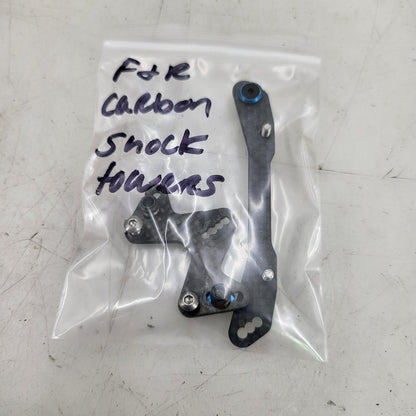 Front and rear carbon fiber shock towers, 1/10, 1/08? Kyosho , mugen ?
