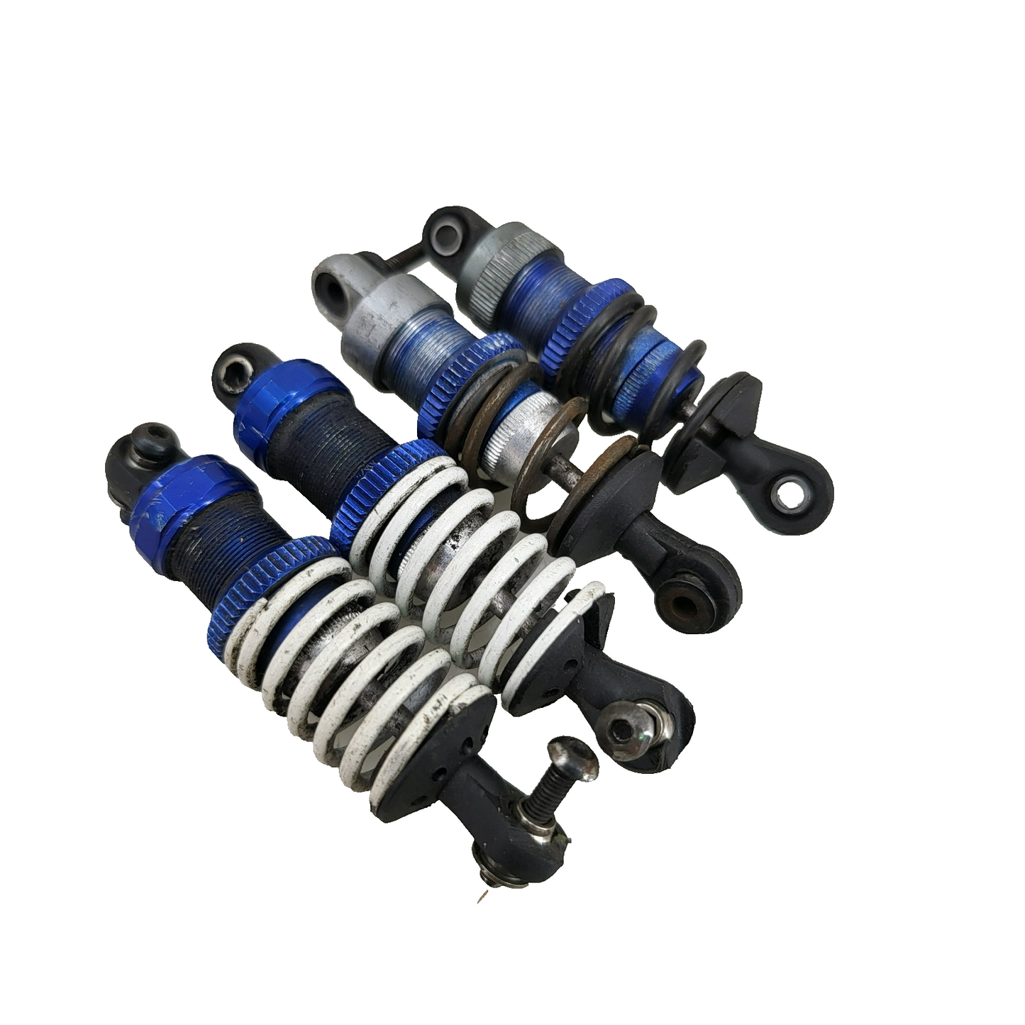 1/10th scale front and rear shocks, blue , aluminum for Kyosho FW Series? Mugen?