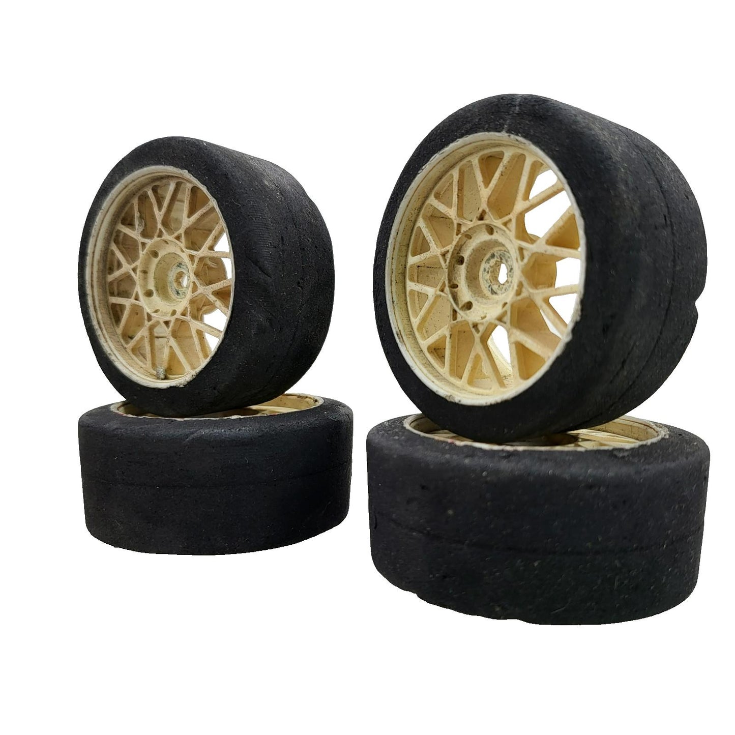 x4 unbranded mesh wheels 1/10th scale on foam tires