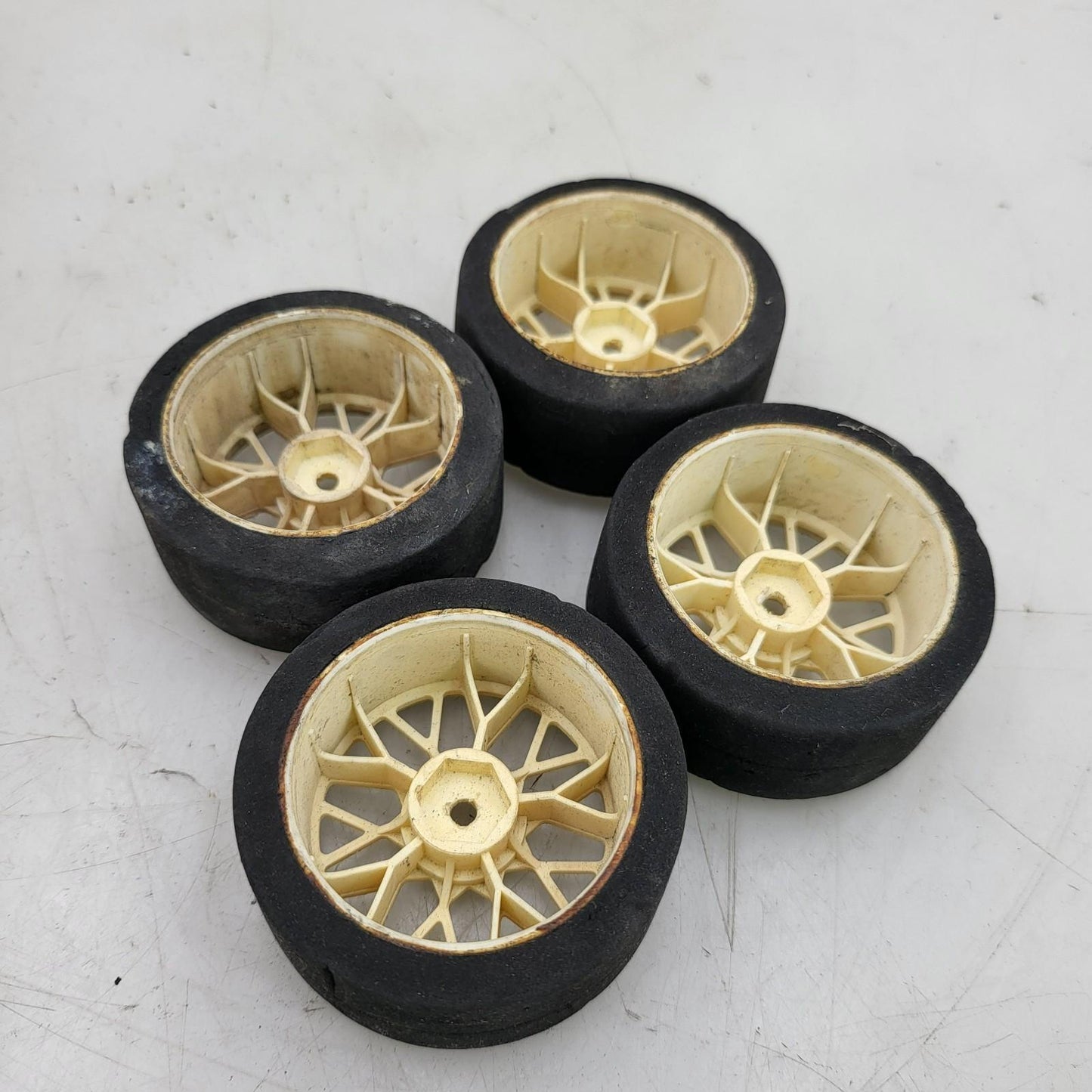x4 unbranded mesh wheels 1/10th scale on foam tires