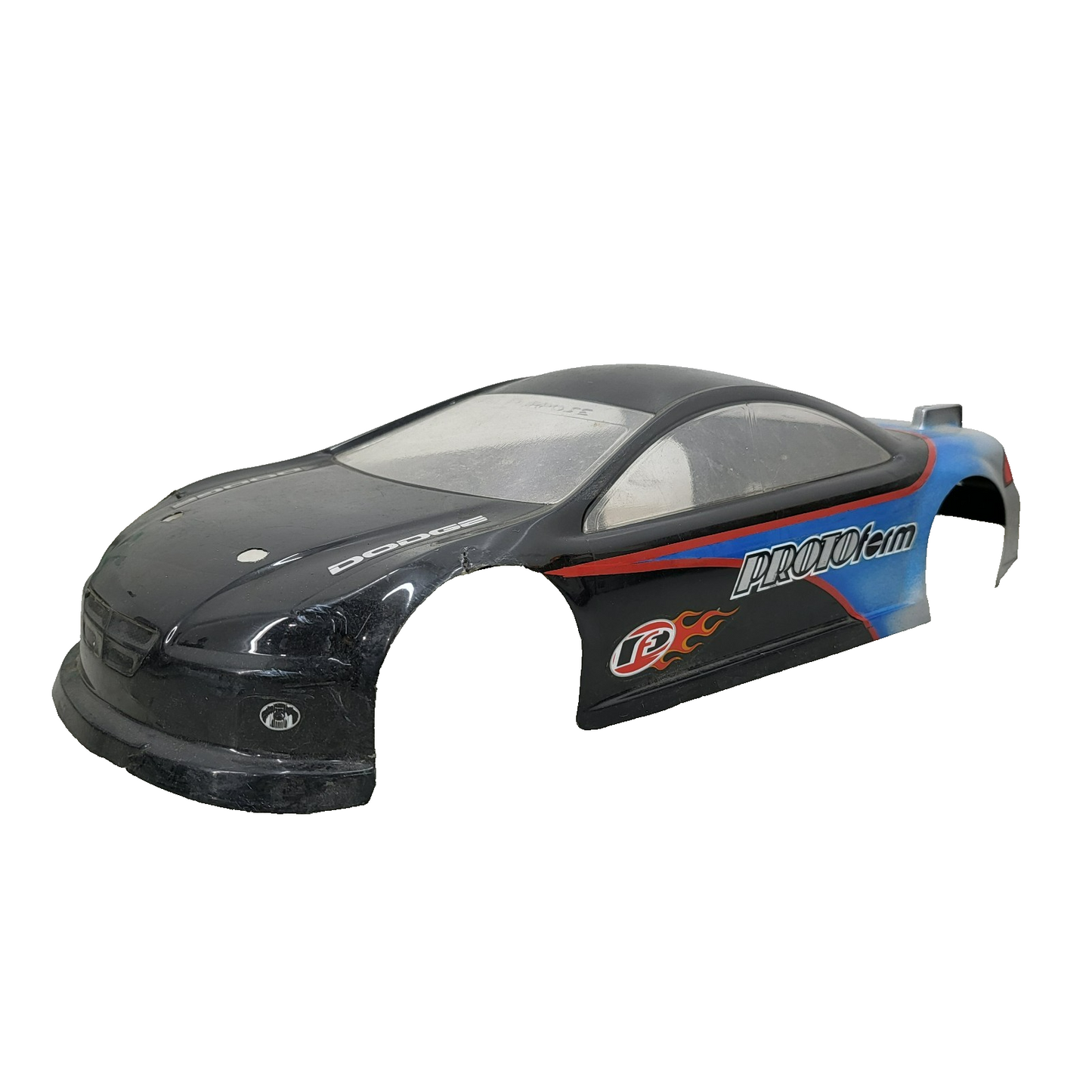 PhotoForm Dodge Stratus 1/10th scale body/ shell, black, some cracks