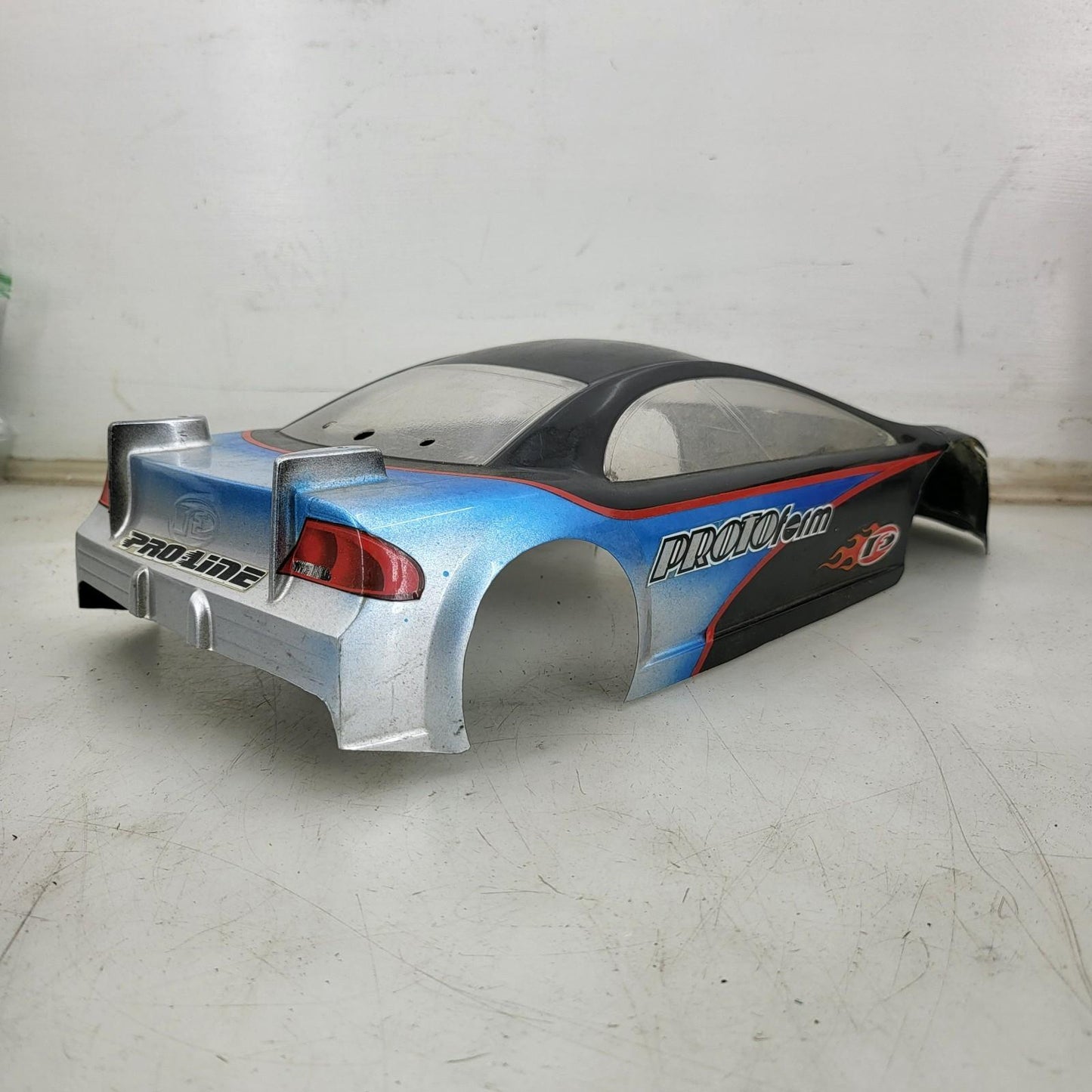 PhotoForm Dodge Stratus 1/10th scale body/ shell, black, some cracks