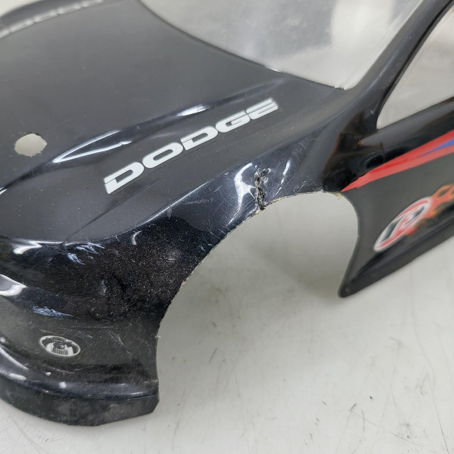 PhotoForm Dodge Stratus 1/10th scale body/ shell, black, some cracks