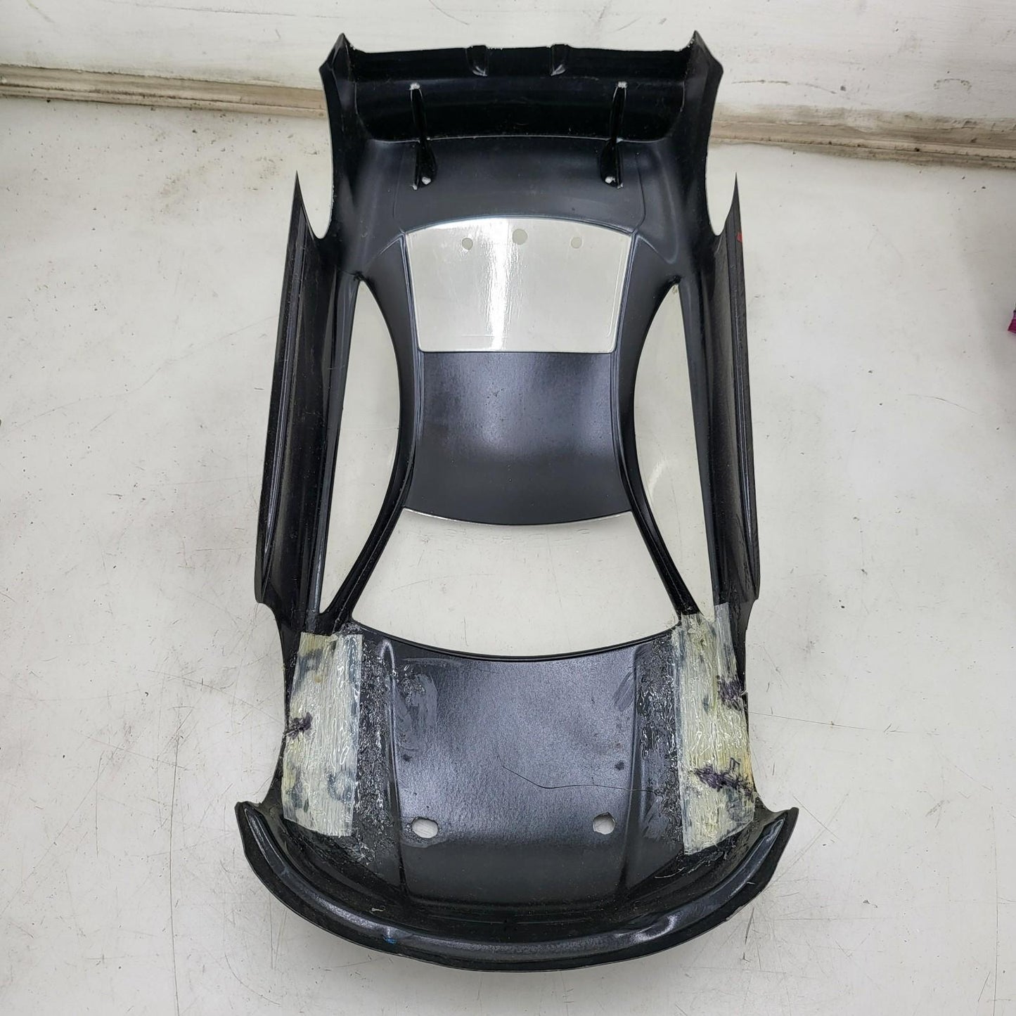 PhotoForm Dodge Stratus 1/10th scale body/ shell, black, some cracks