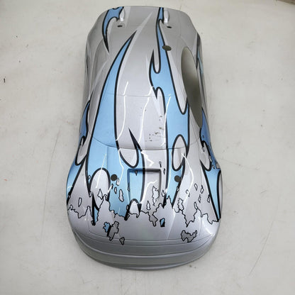 1/10th scale rc body/ shell grey and blue, nice condition