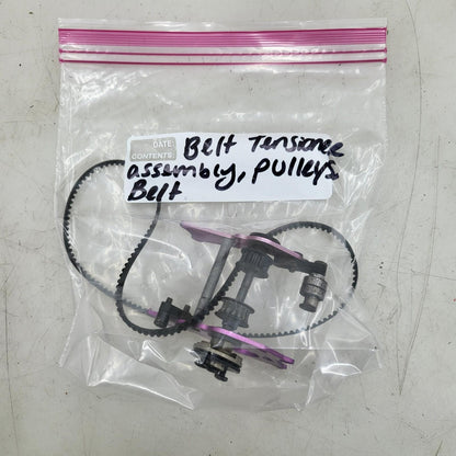 HPI Sprint 2 left and right motor plates with belt tensioner, pulleys, belt