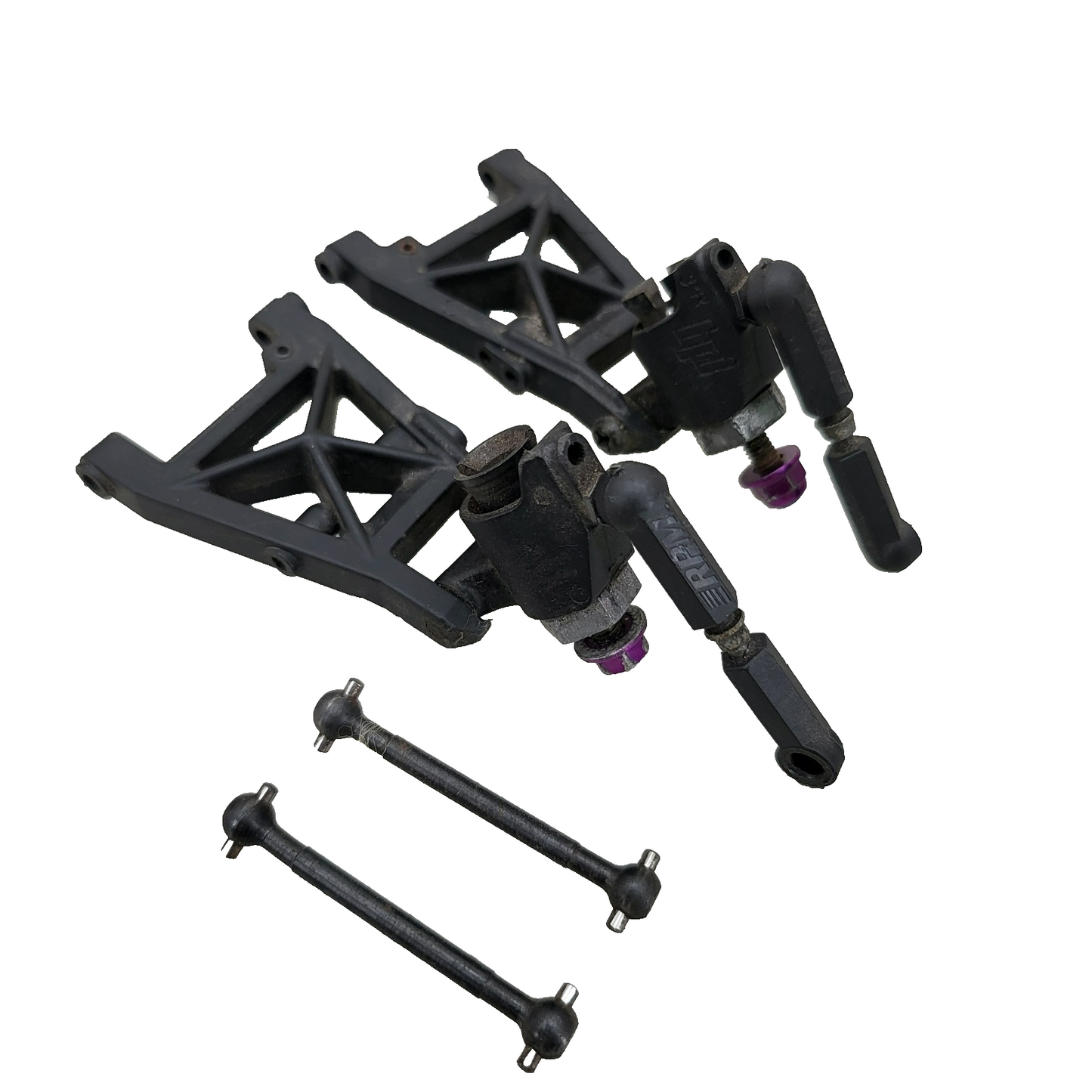 HPI Racing Sprint 2 front A arms, knuckle, axles, hexes, wheel nuts, RPM linkage