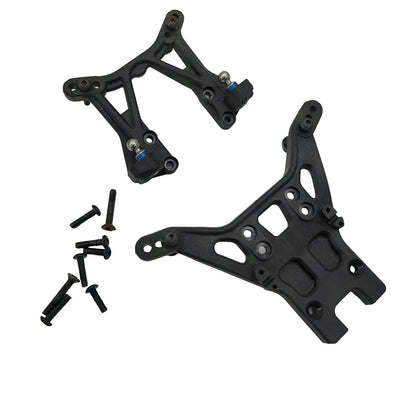 Team Associated B5M Front and rear shock towers, hardware, shock mounts