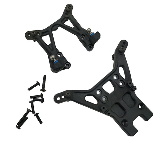Team Associated B5M Front and rear shock towers, hardware, shock mounts