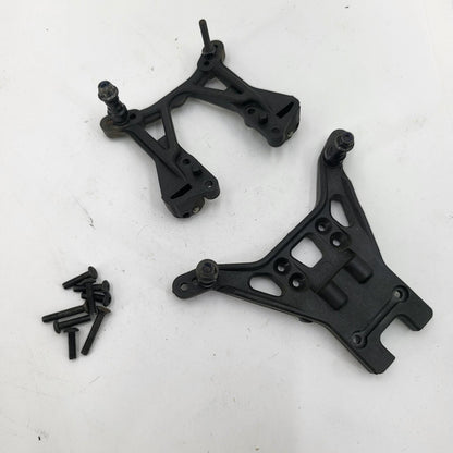 Team Associated B5M Front and rear shock towers, hardware, shock mounts