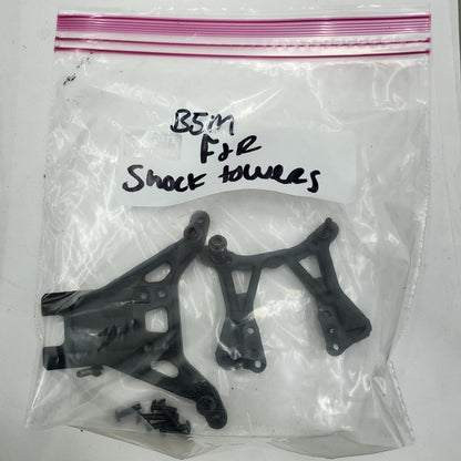Team Associated B5M Front and rear shock towers, hardware, shock mounts