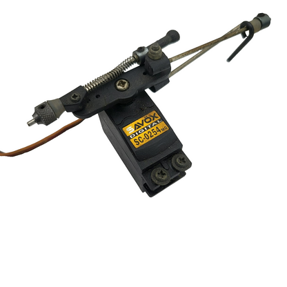 Hobao Hyper 7 throttle servo with linkage, Savox SC-0254