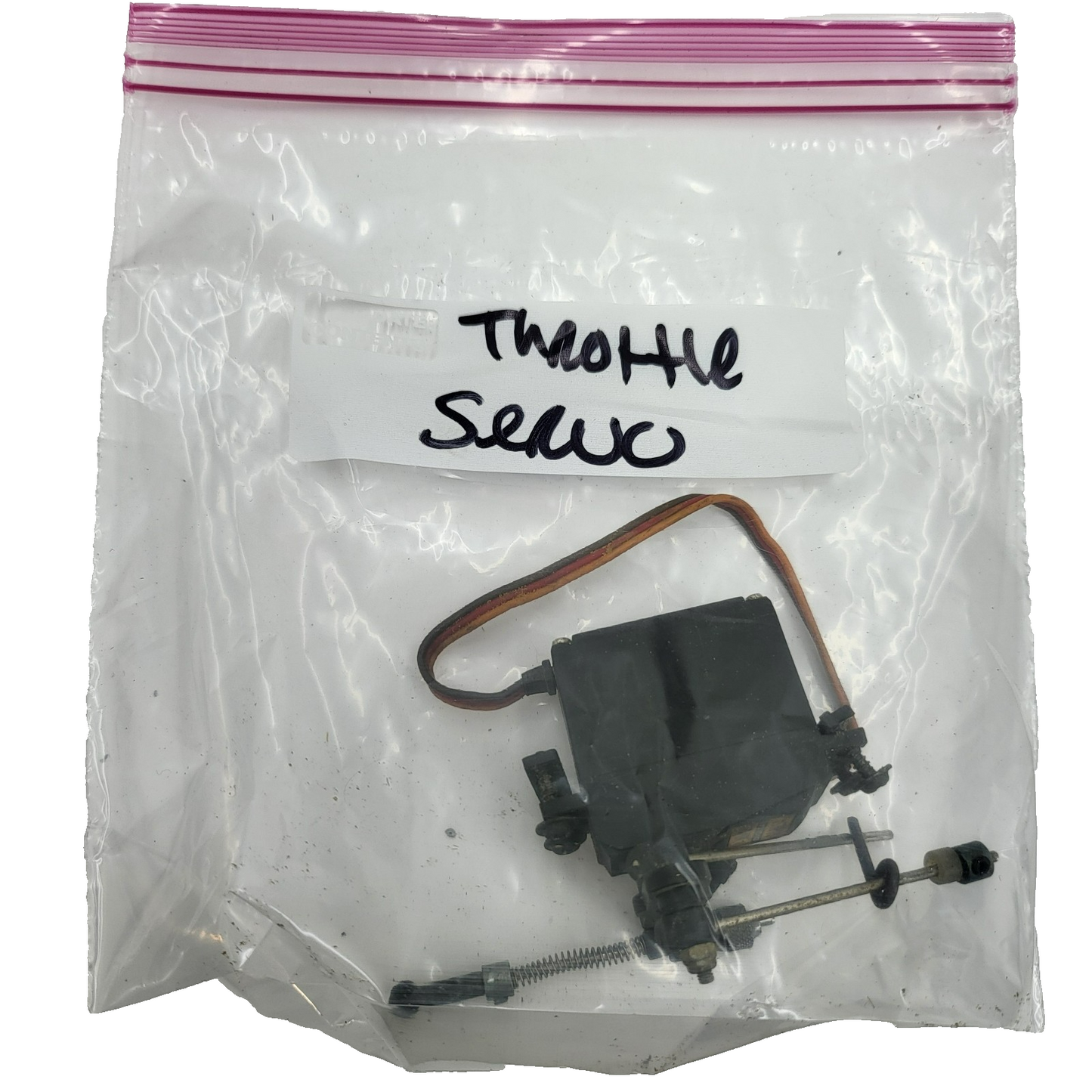 Hobao Hyper 7 throttle servo with linkage, Savox SC-0254