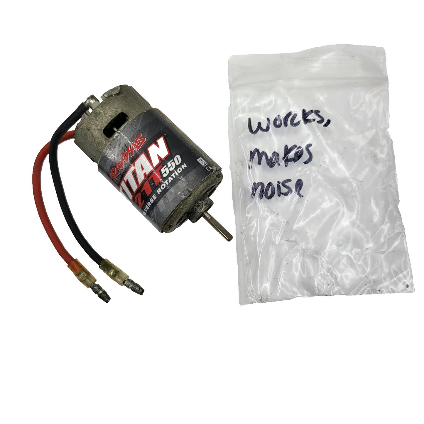Traxxas Titan 21T 550, tested and working- makes a noise, may need bearings