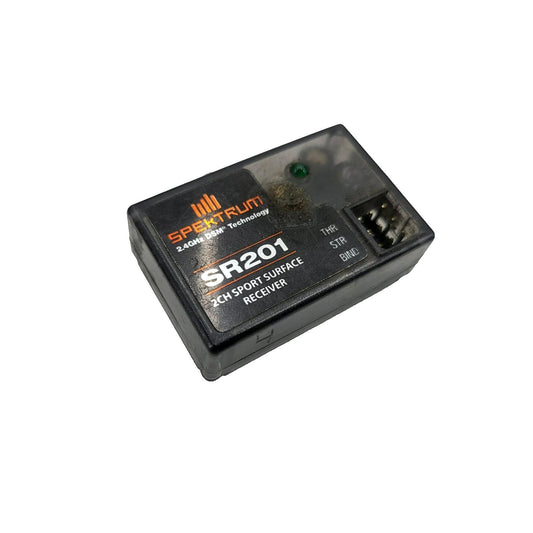 Spektrum SR201 2 channel receiver, tested and working but missing antenna