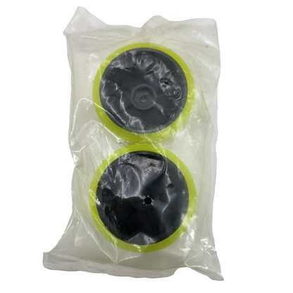 Unbranded 1/10th scale bright yellow drift wheels
