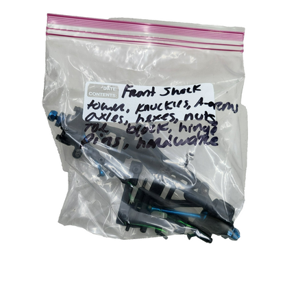 Team Associated Nitro TC3 front shock tower, knuckles, CVD's, A-arms, +