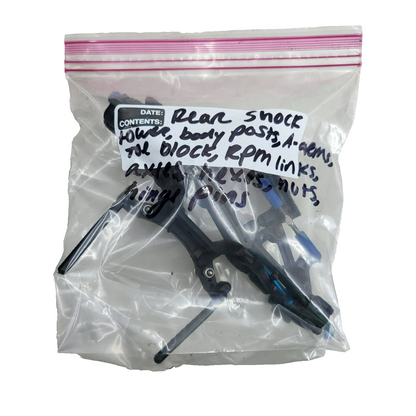 Team Associated Nitro TC3 rear shock tower, knuckles, CVD's, RPM ends, A-arms +