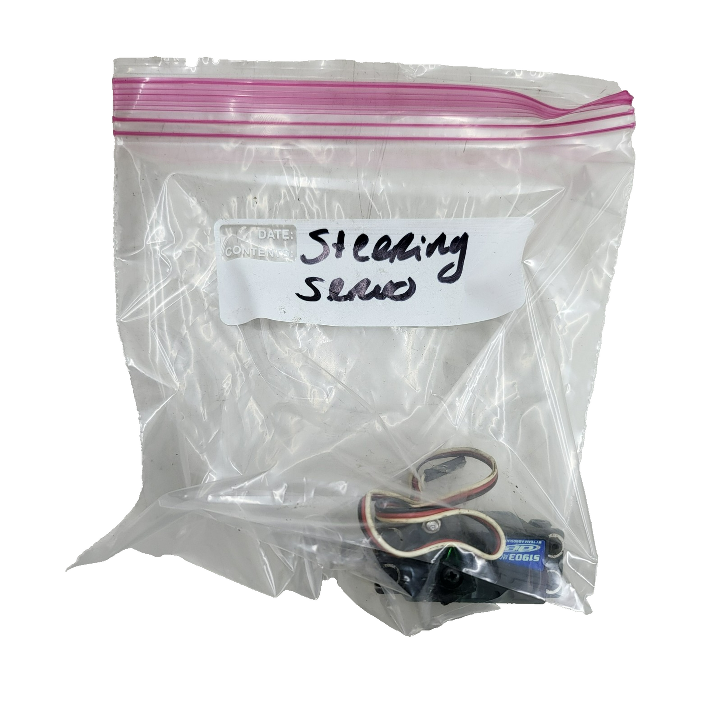 Team Associated S1903MG steering servo removed from TC3