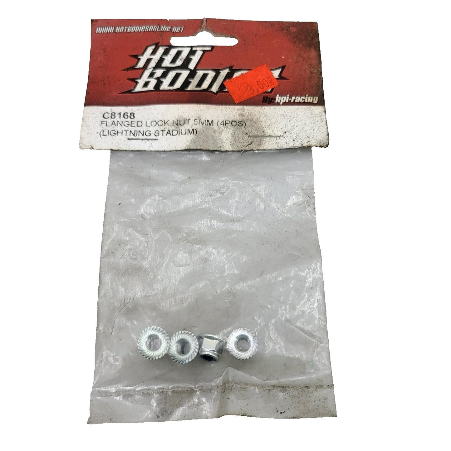 Hot Bodies Lightning stadium M5 5mm flanged lock nuts #C8168