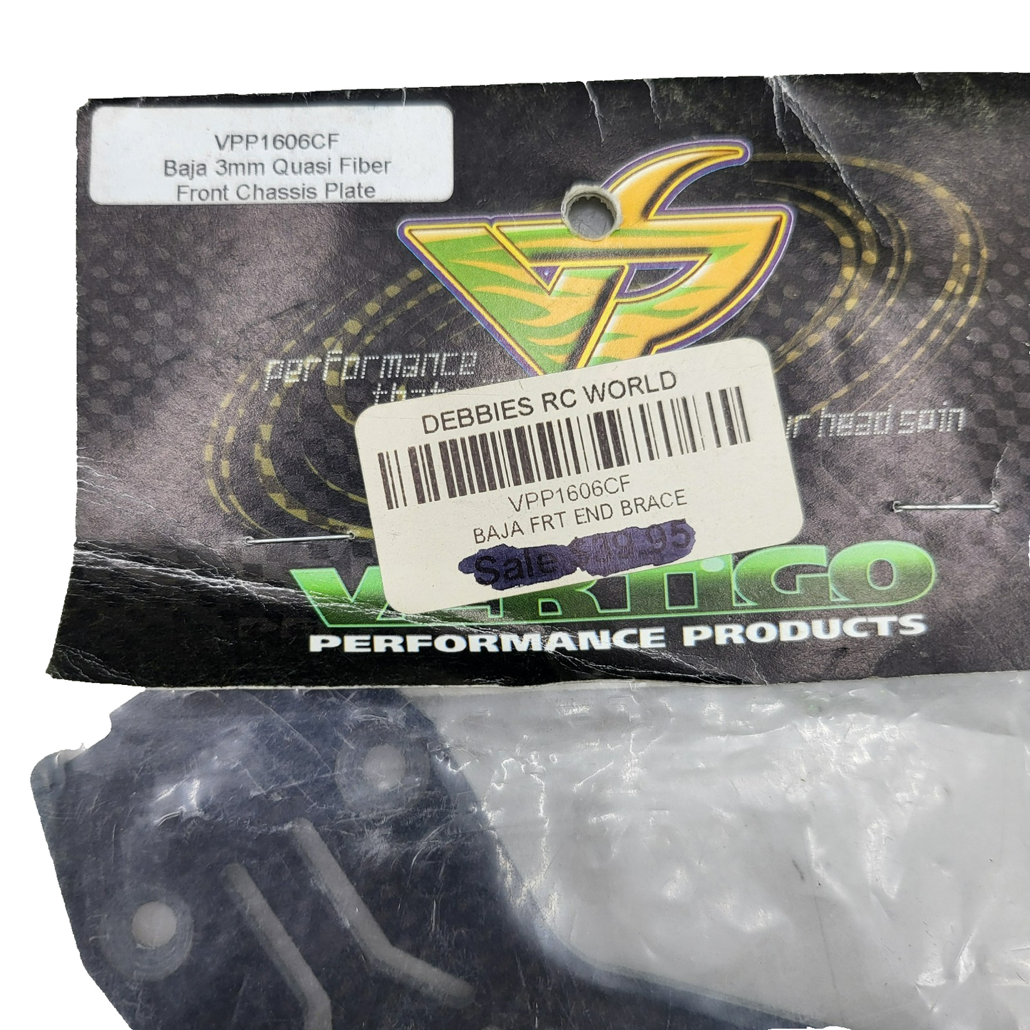 Vertigo VPP1602CF Quasi fiber front chassis plate/ brace for baja 5B