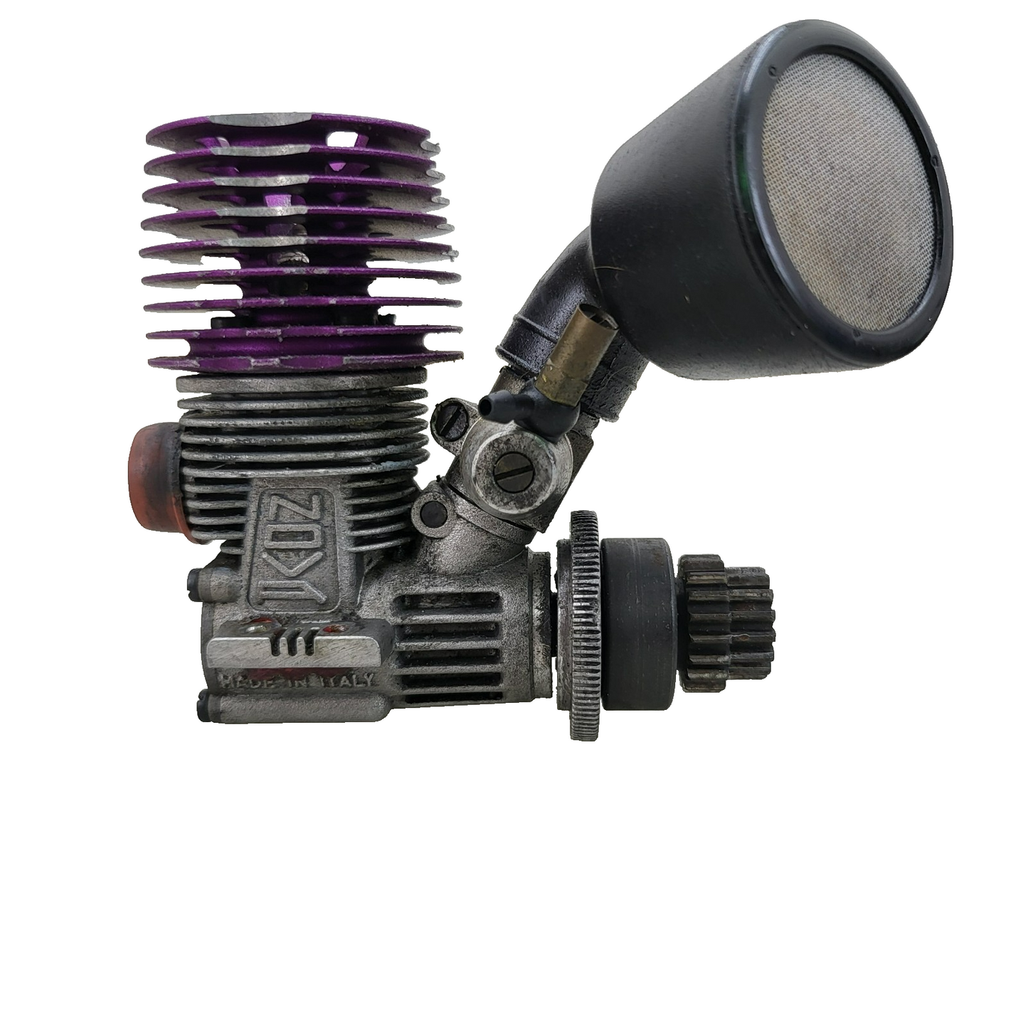 Novarossi M12 Nitro motor with tuned pipe (CRT.5), motor mount, clutch bell +