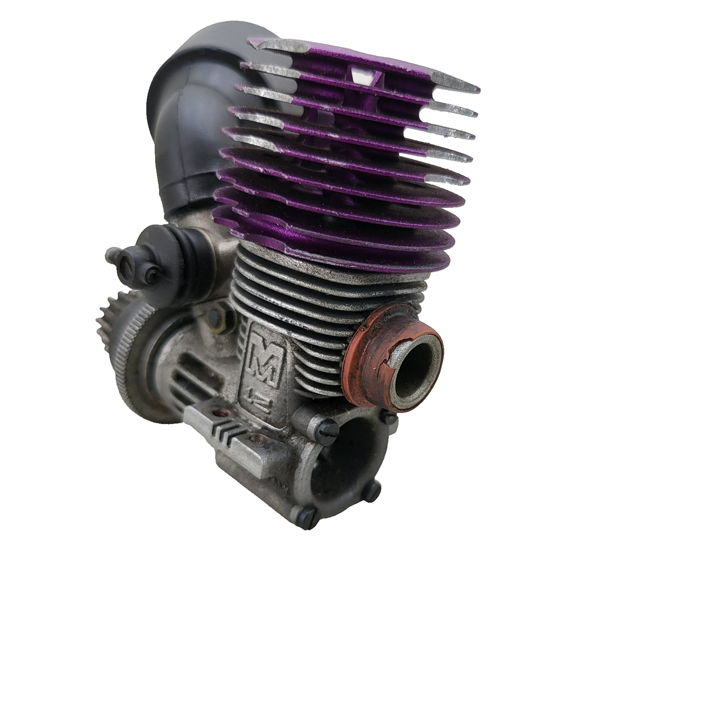 Novarossi M12 Nitro motor with tuned pipe (CRT.5), motor mount, clutch bell +