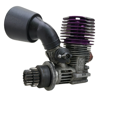 Novarossi M12 Nitro motor with tuned pipe (CRT.5), motor mount, clutch bell +