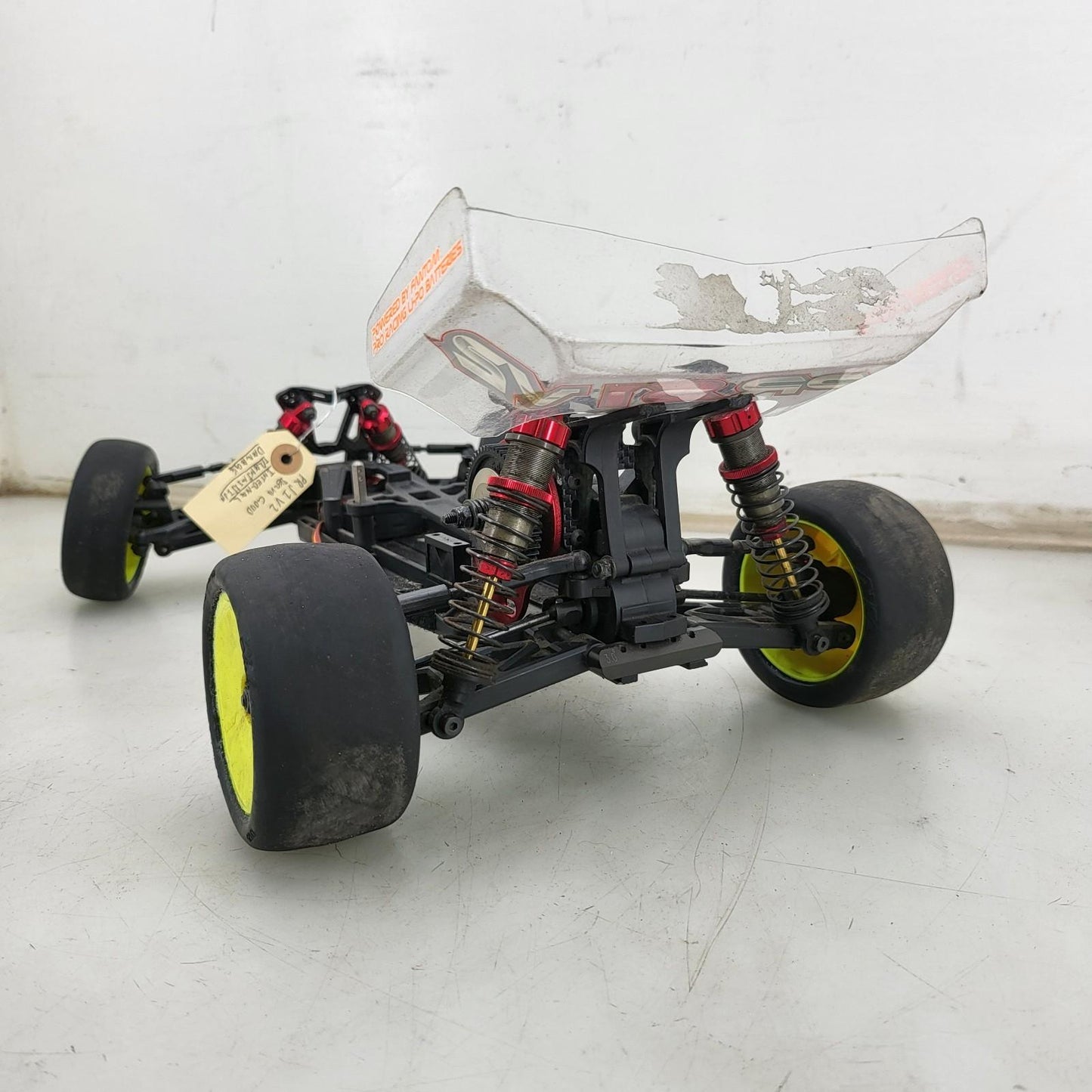 PR S1 V2 Buggy 1/10 2WD roller, carbon fiber towers, trans damaged