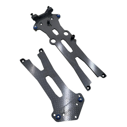 Team Associated RC10 B44 Factory team carbon fiber chassis plates/ upper decks