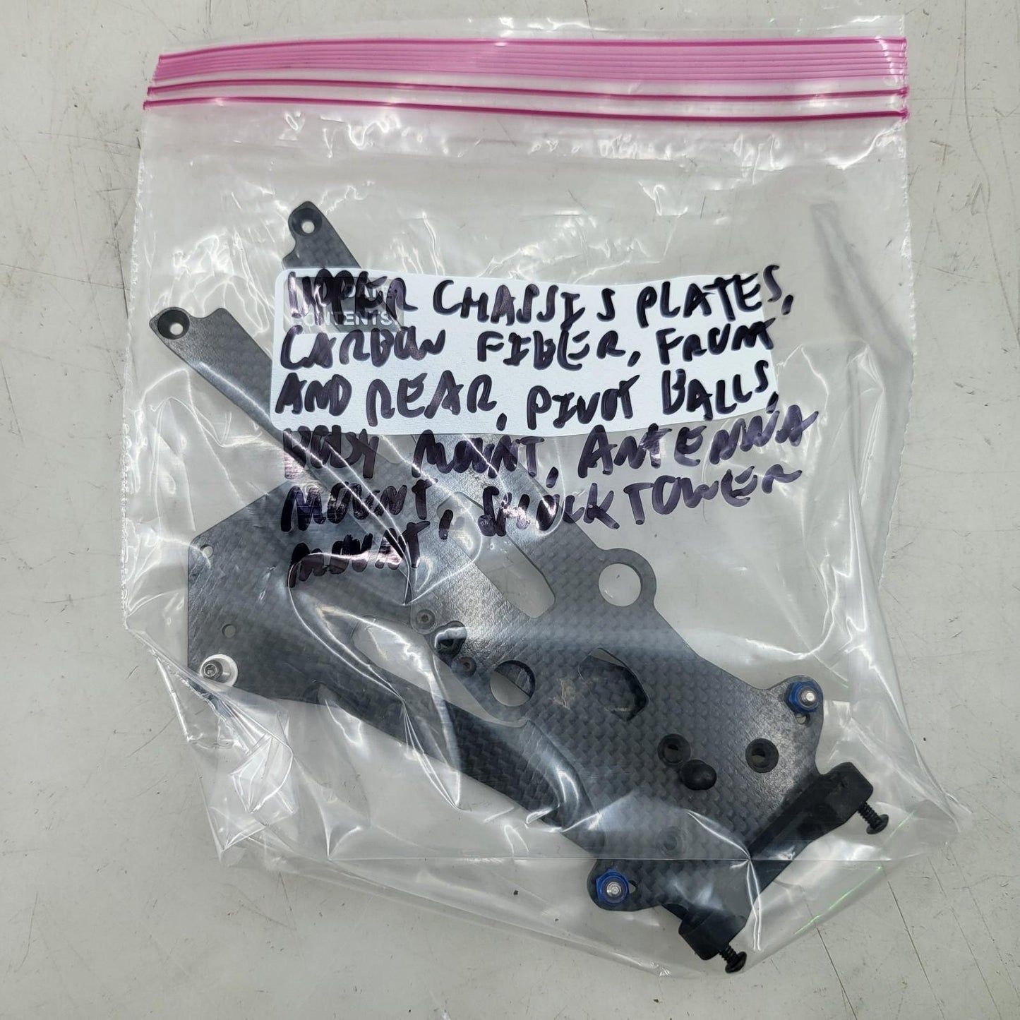 Team Associated RC10 B44 Factory team carbon fiber chassis plates/ upper decks