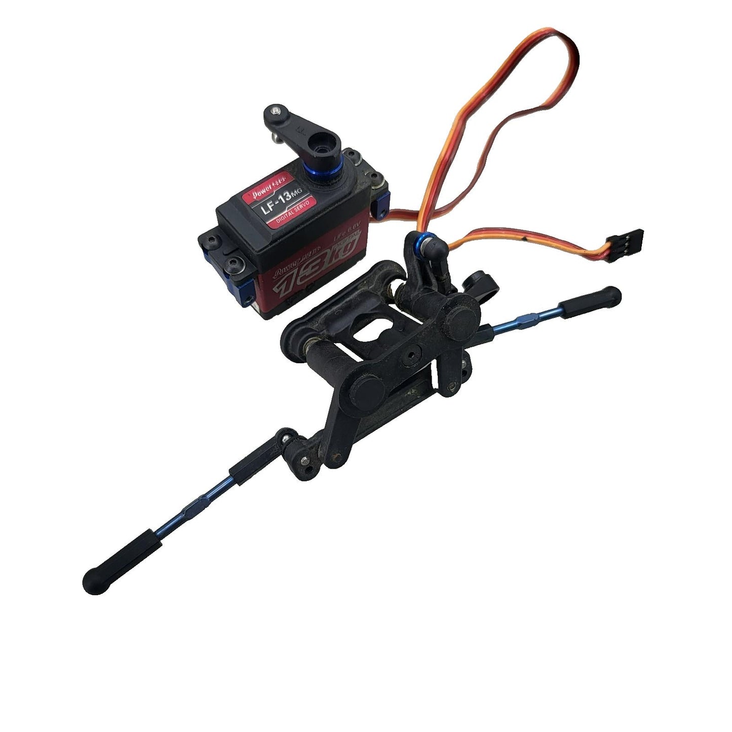 Team Associated RC10 B44 Factory team servo w/ steering bellcranks, mount, links