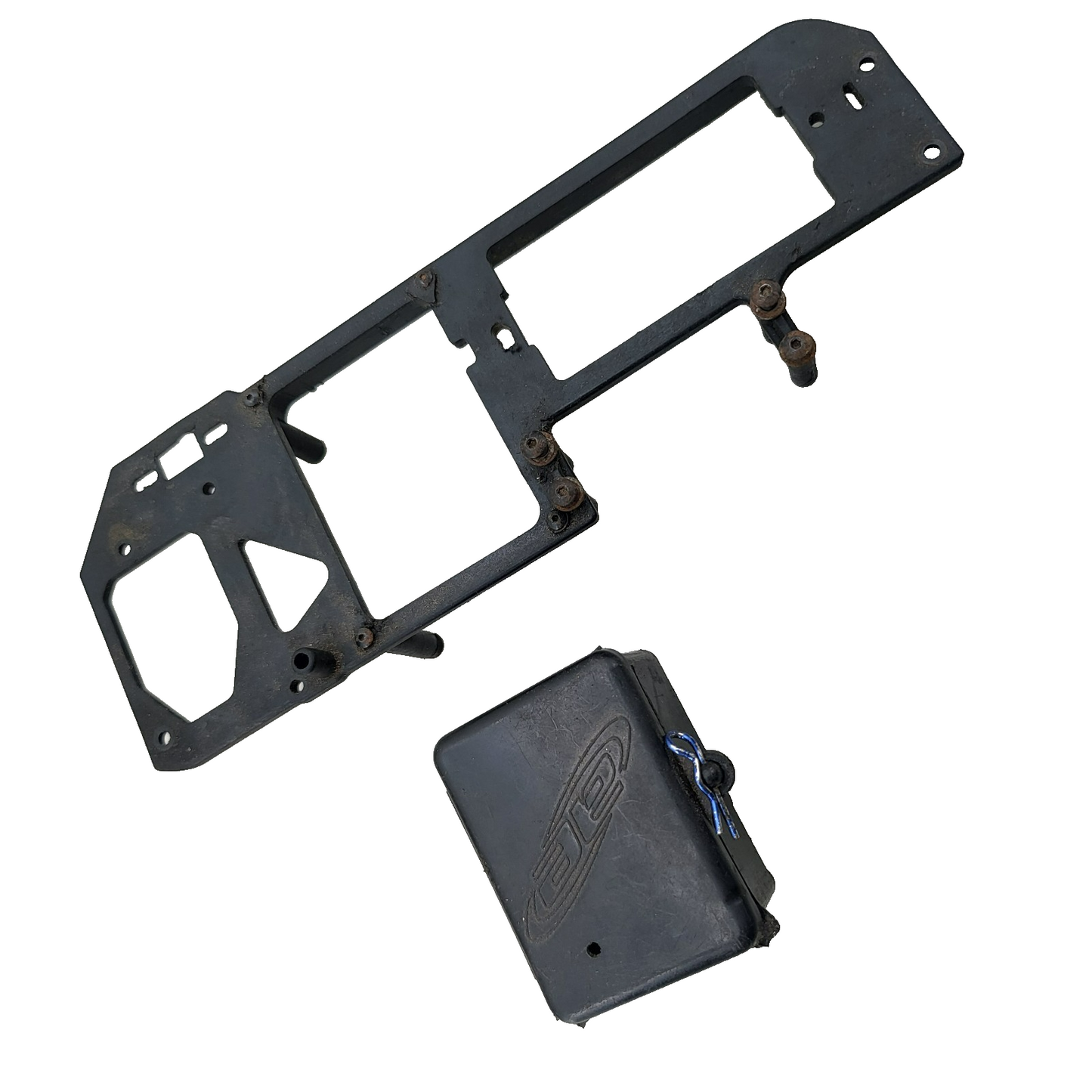 Team Associated Nitro TC3 upper deck, receiver box, some damage